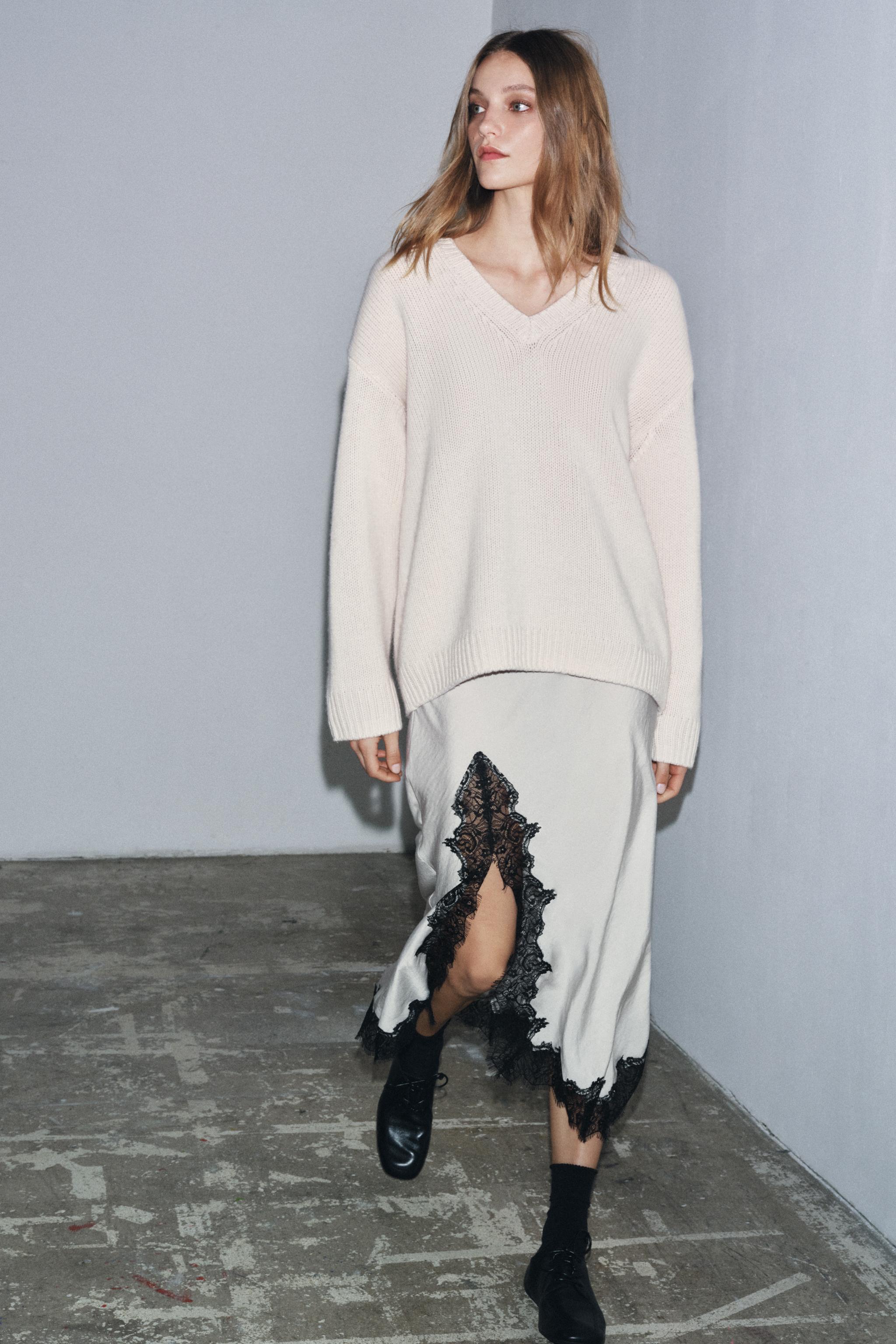 JUPE MI-LONGUE EN DENTELLE ZW COLLECTION